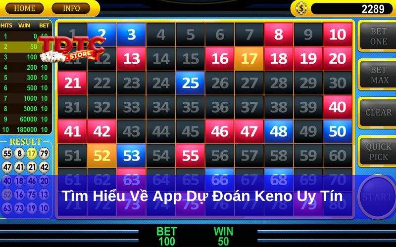 app dự đoán Keno